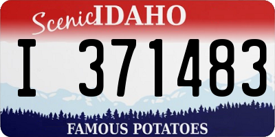 ID license plate I371483