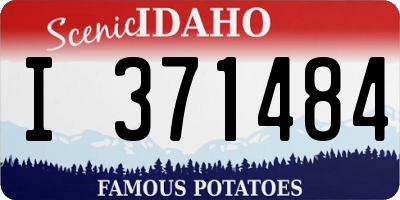 ID license plate I371484