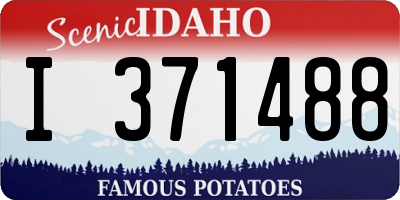 ID license plate I371488