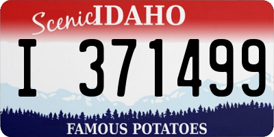 ID license plate I371499