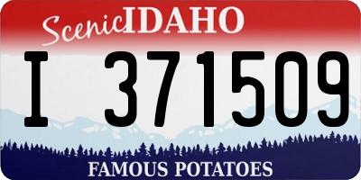 ID license plate I371509