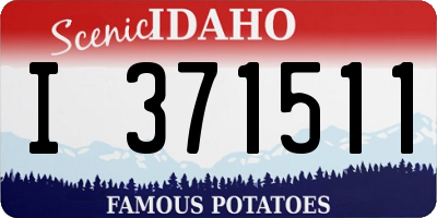 ID license plate I371511
