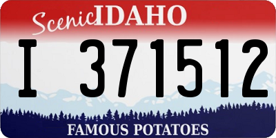ID license plate I371512