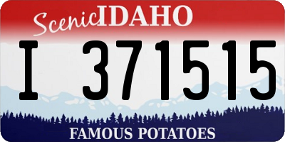 ID license plate I371515