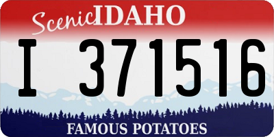 ID license plate I371516
