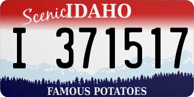 ID license plate I371517