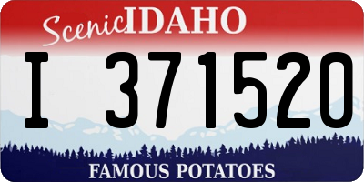 ID license plate I371520