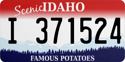 ID license plate I371524