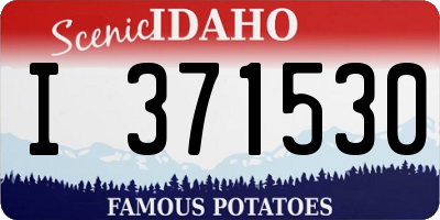 ID license plate I371530