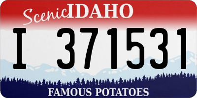 ID license plate I371531