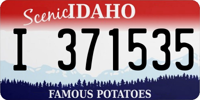 ID license plate I371535