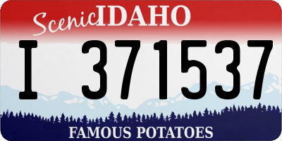 ID license plate I371537