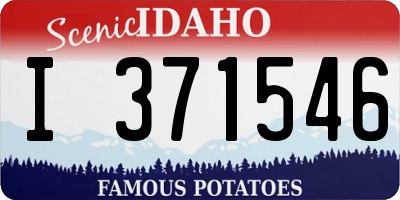 ID license plate I371546