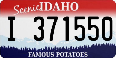 ID license plate I371550