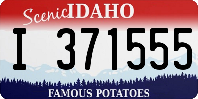 ID license plate I371555