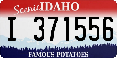 ID license plate I371556