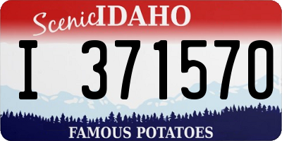 ID license plate I371570