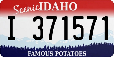 ID license plate I371571