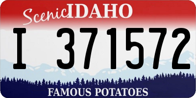 ID license plate I371572