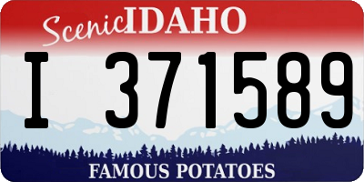 ID license plate I371589