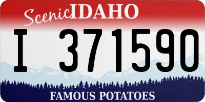 ID license plate I371590