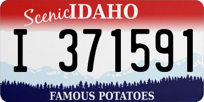 ID license plate I371591