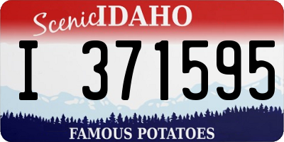ID license plate I371595