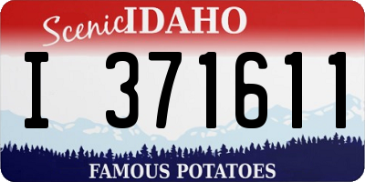 ID license plate I371611