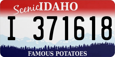ID license plate I371618