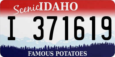 ID license plate I371619