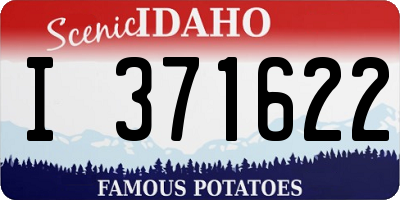 ID license plate I371622
