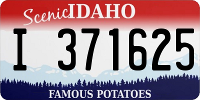 ID license plate I371625