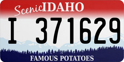 ID license plate I371629