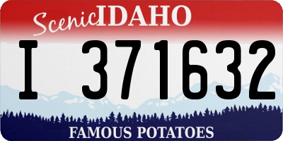 ID license plate I371632
