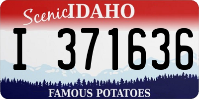 ID license plate I371636