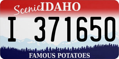 ID license plate I371650