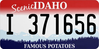 ID license plate I371656
