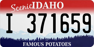 ID license plate I371659
