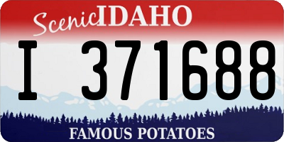 ID license plate I371688