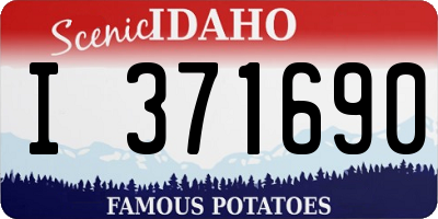 ID license plate I371690