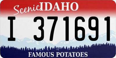 ID license plate I371691