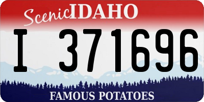 ID license plate I371696