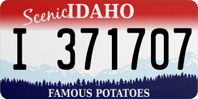 ID license plate I371707
