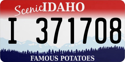ID license plate I371708