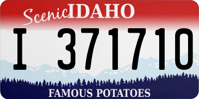 ID license plate I371710