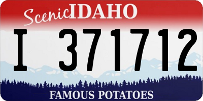 ID license plate I371712