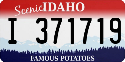 ID license plate I371719