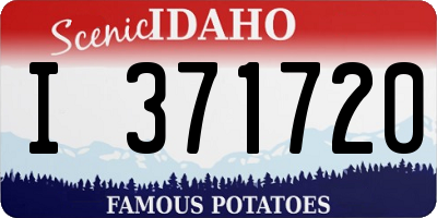 ID license plate I371720