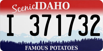 ID license plate I371732