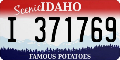 ID license plate I371769
